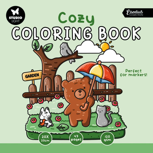 Studio Light Boeken Kleurboek Cozy Coloring Book Cozy Garden