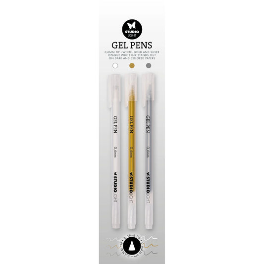 Studio Light - Gel Pens (White/Gold/Silver)
