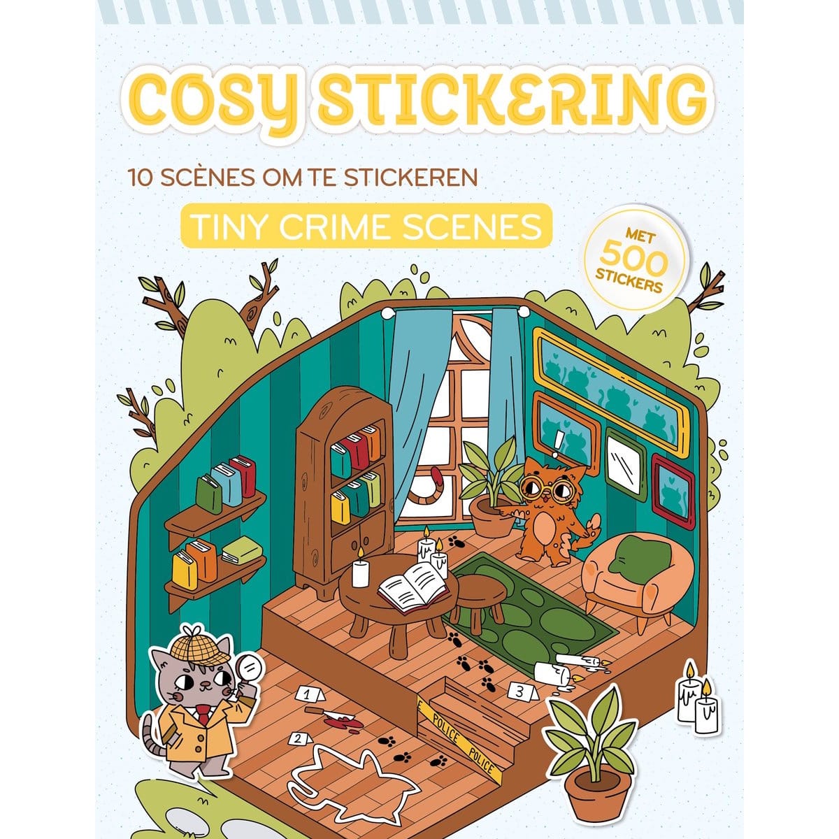 Su Kids & Digits Boeken Cosy stickering: Tiny crime scenes